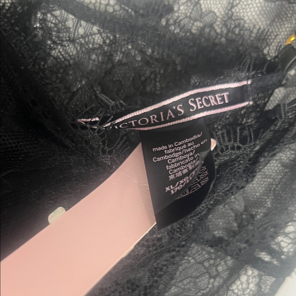 Victoria's Secret Midnight Black Lace Chemise - Picture 2 of 5